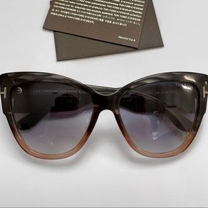 Tom Ford Anoushka Black/Brown Sunglasses